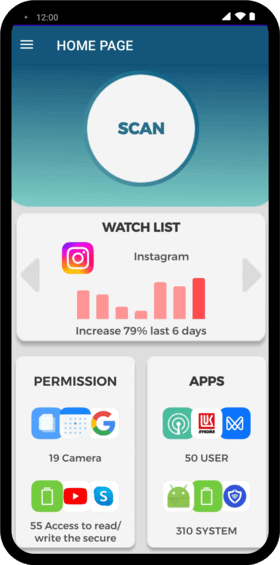 Screenshot: Revo App Manager listing applications and components