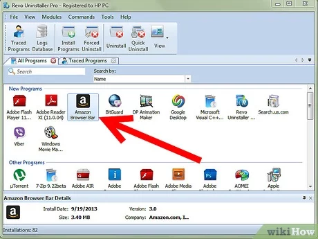Screenshot: leftover files list after uninstall